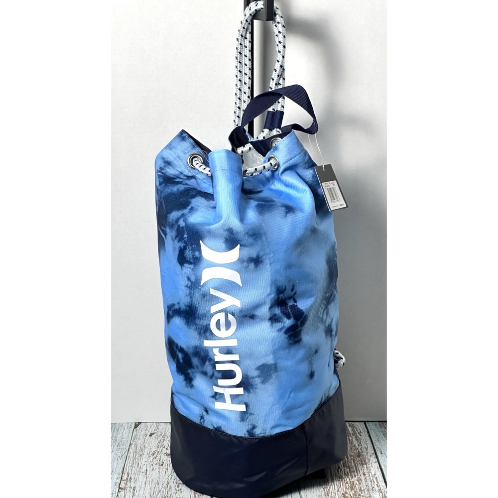 Gym Bag‎ by Hurley Men's One and Only Drawstring Bag, Blue Gaze 19" O/S-Gym Bag